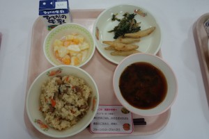 Kakamigahara City, Sakuraoka Junior High School's winning menu