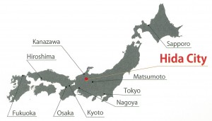 Hida City in Japan