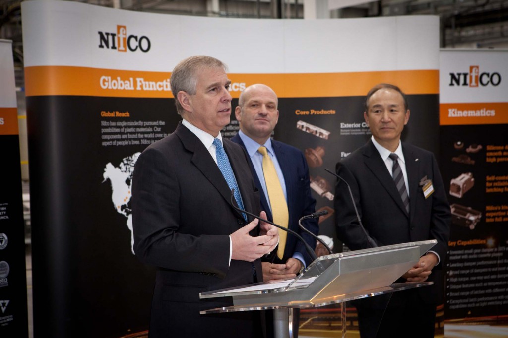 HRH Duke of York officially opens Nifco’s UK HQ in Stockton